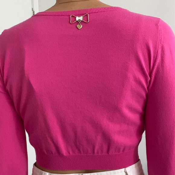 NWOT VDP vintage Pink cardigan sweater - Picture 9 of 9